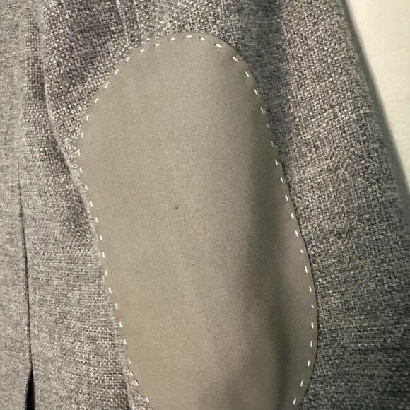 Banana Republic Wool Blend Elbow Patch Schoolboy Blazer Jacket - 2 Tall - Picture 9 of 9